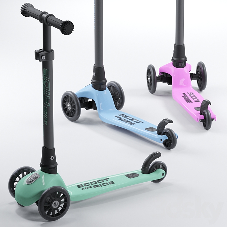 Children's scooter Scoot and ride 3DS Max - thumbnail 1