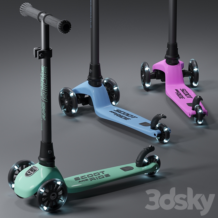 Children's scooter Scoot and ride 3DS Max - thumbnail 2