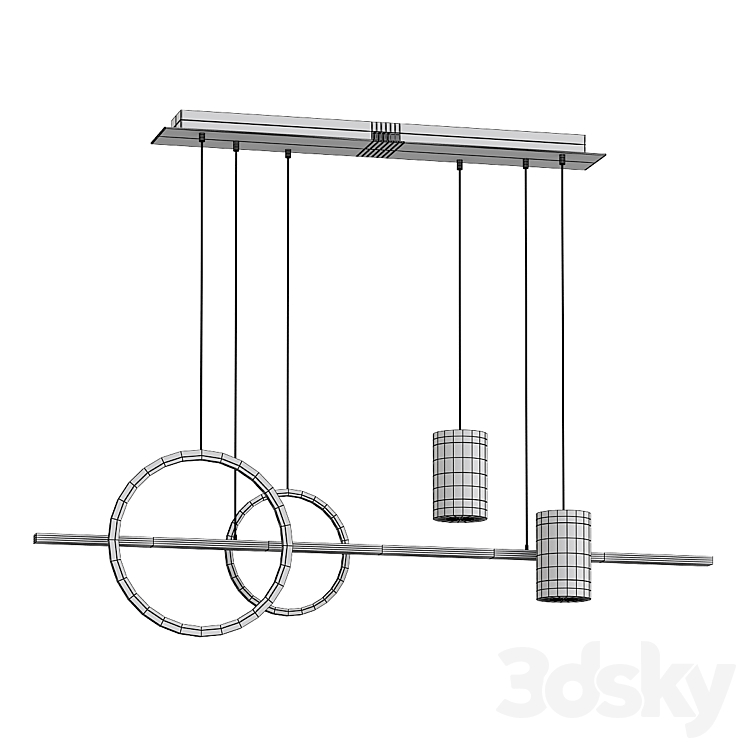 Starry Reflection Hanging Light 3D Model