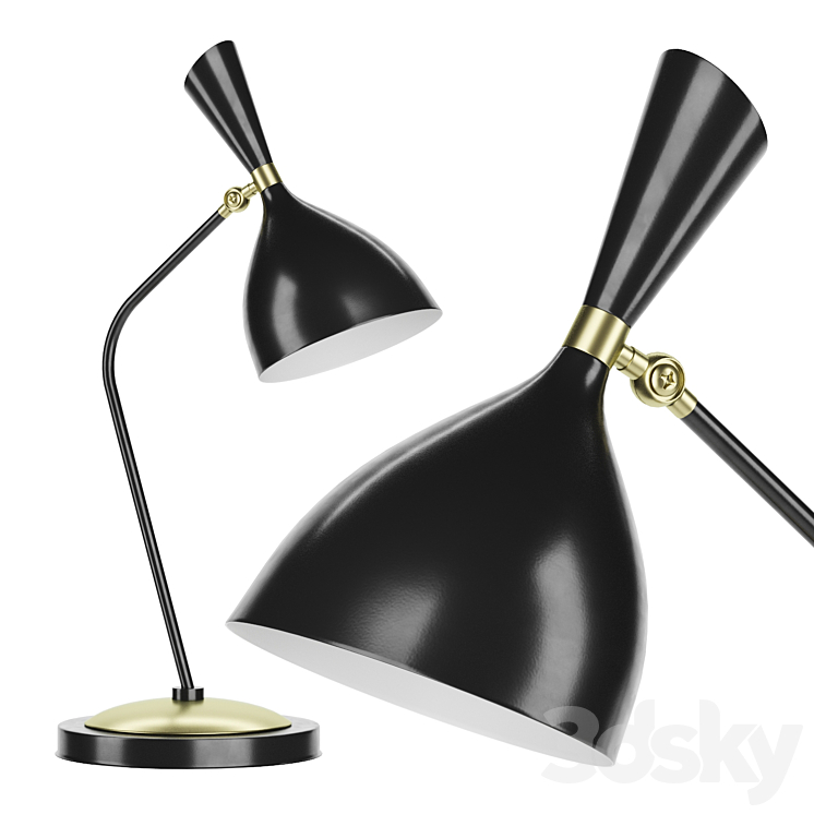Floor lamp Duke black 43.483 Loft-Concept 3DS Max Model - thumbnail 1