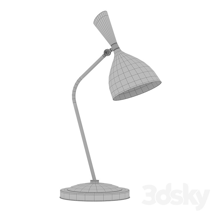 Floor lamp Duke black 43.483 Loft-Concept 3DS Max Model - thumbnail 2
