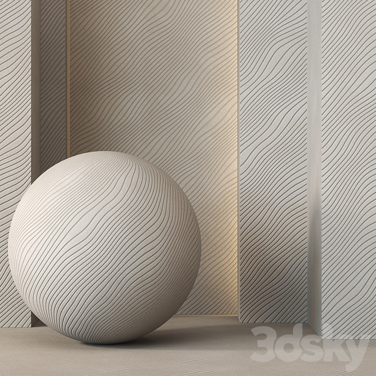 Decorative Plaster wall Texture – 4K – Seamless 3D Model