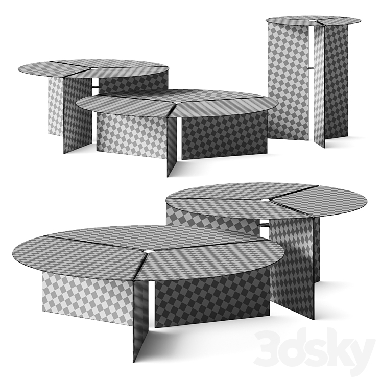 April Furniture Peace Coffee Tables 3D Model Free