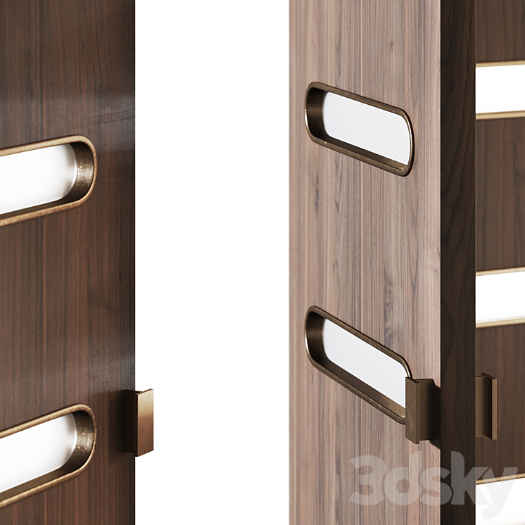 Decorative folding doors Mobius 2 3DS Max Model - thumbnail 2