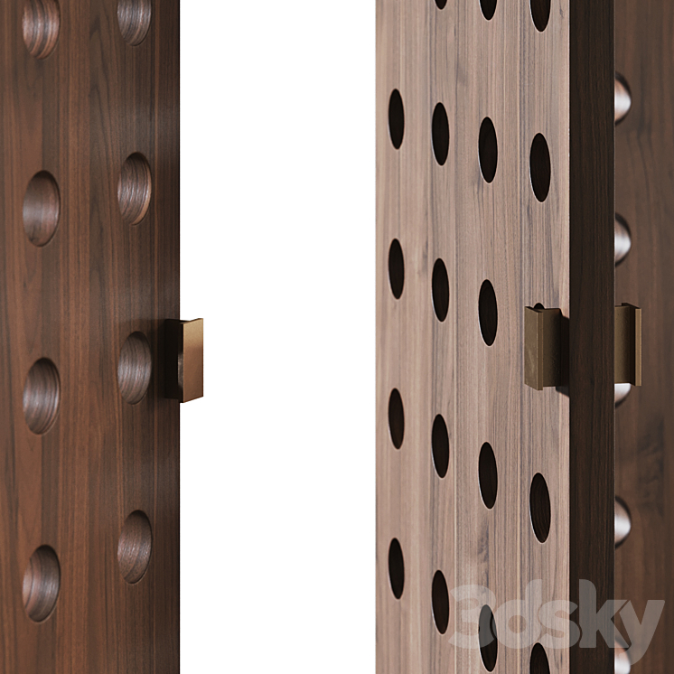 Folding doors Mobius 3D Model Free
