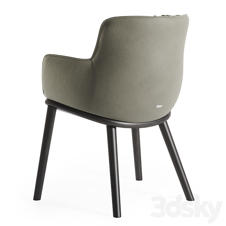 Cattelan Italia – Rhonda Wood Chair 3DS Max - thumbnail 2