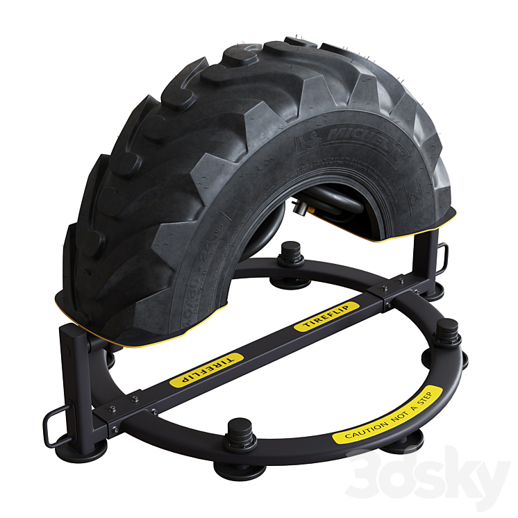 Tire - Simulator For Functional Training TireFlip 180 3D Model Free