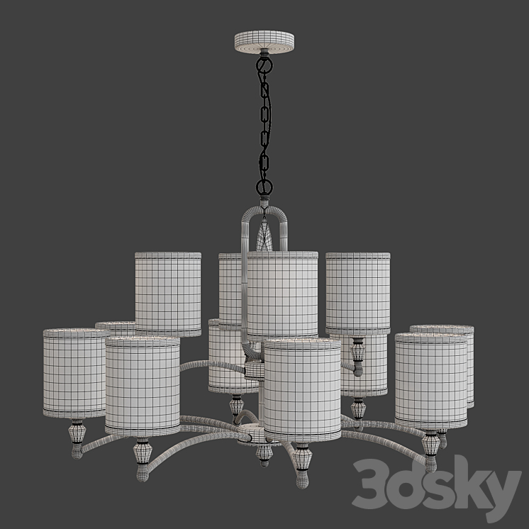 Riverside pendant lamp by Freya-Light 3D Model