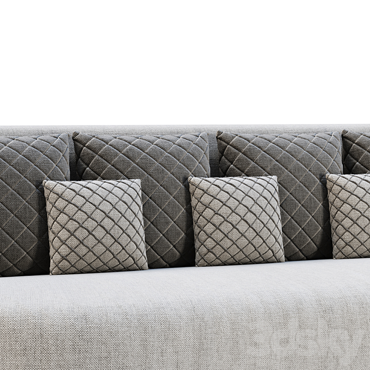 Stefa restaurant double side sofa SCD44 by Bpoint Design / 3D Model