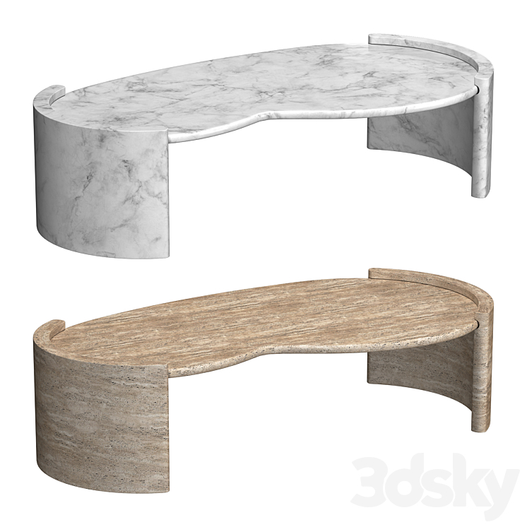 CARDIN COFFEE TABLE 3DS Max Model - thumbnail 1