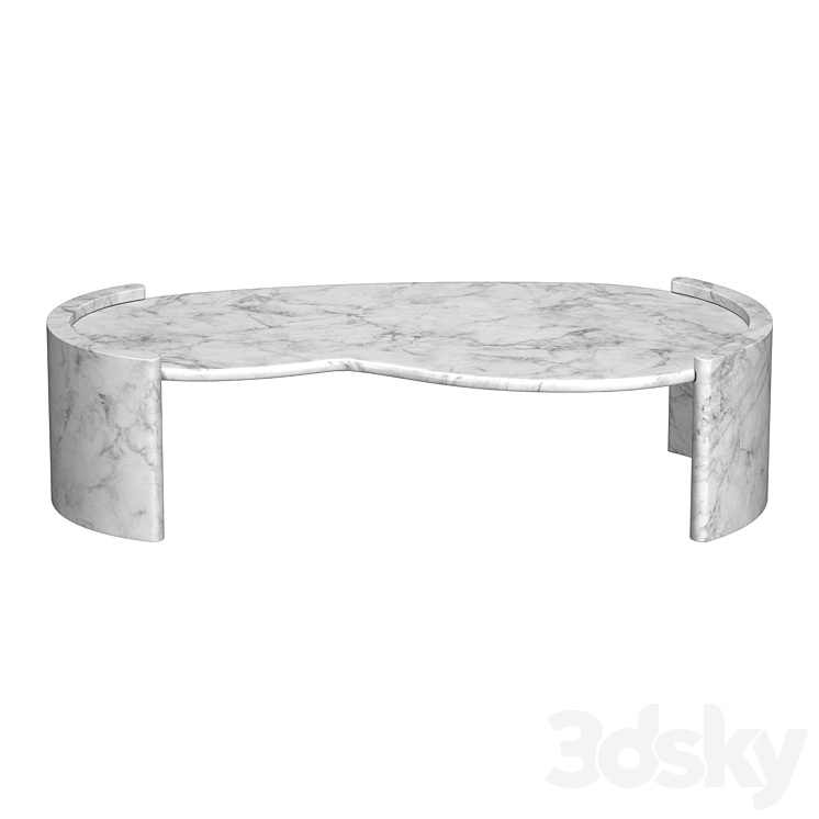 CARDIN COFFEE TABLE 3DS Max Model - thumbnail 2