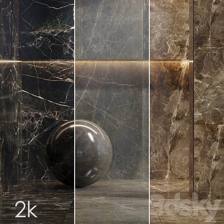 Caesar Set 26 - Marble BUNDLE - 4 types: Emperador Graphite Nero Free Download