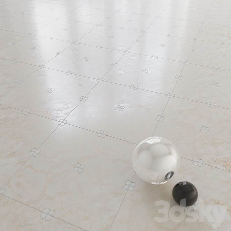 New Ravenna Swiss Dot Lace 3D Model Free