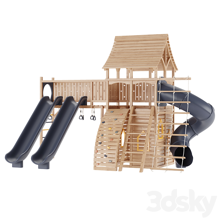 Game complex Playhouses03 3D Model