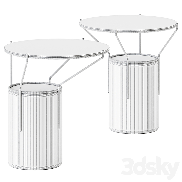 Side Table Frame by BlackCork \/ Side Table 3D Model Free