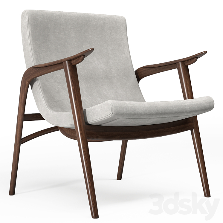 Sollos Armchair 150 Lounge by Jader Almeida 3DS Max Model - thumbnail 1