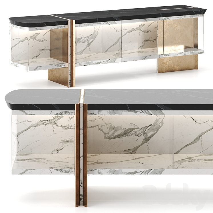 Foil Sideboard By Enne 3DS Max Model - thumbnail 1