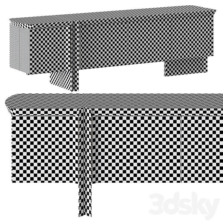 Foil Sideboard By Enne 3DS Max Model - thumbnail 2