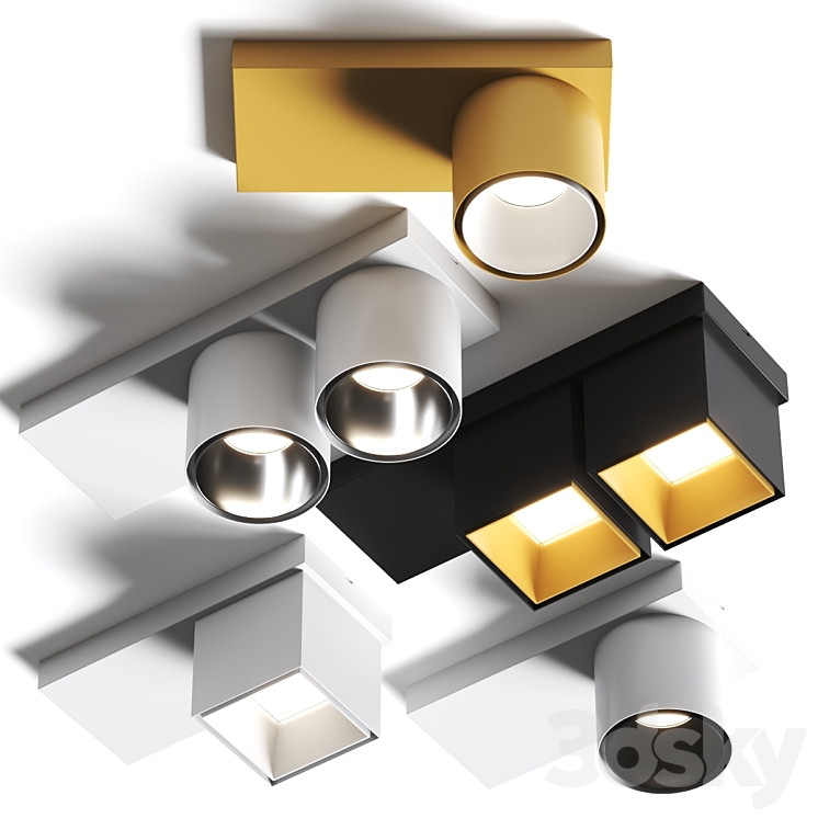 Sasso Bese by Xal Ceiling Lamp 3D Model