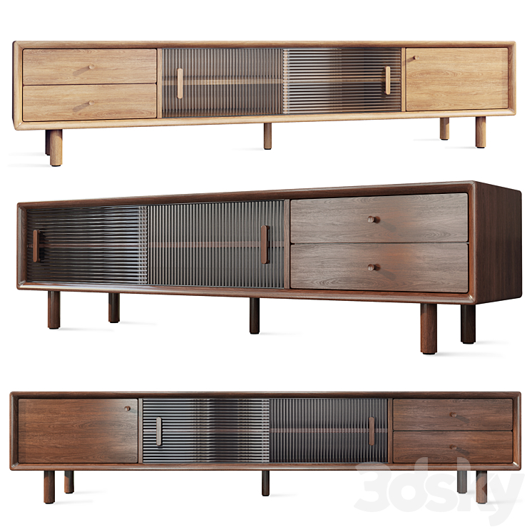 Chest of drawers Tvstand sideboard Mid Century. Decor Diva 3DS Max - thumbnail 1