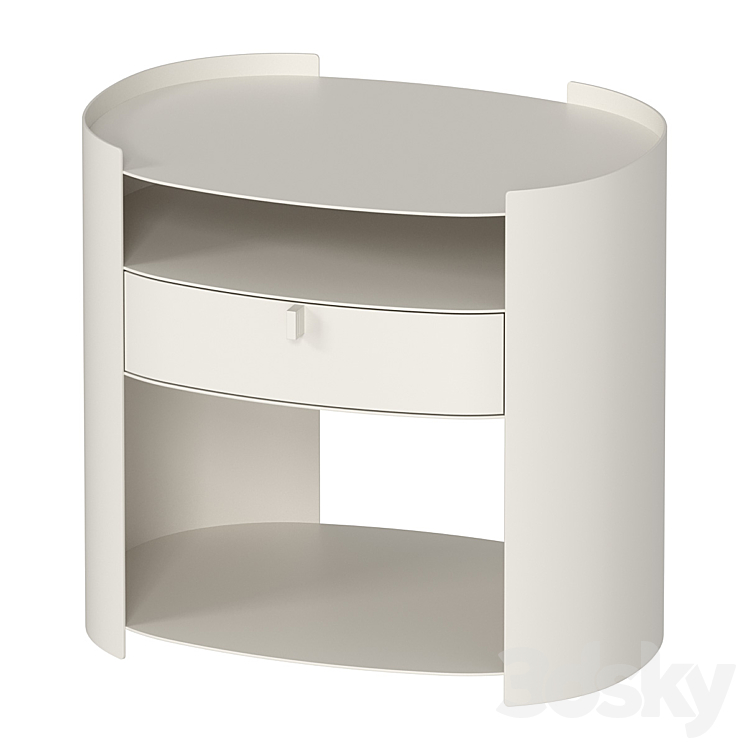 Bedside table Flow LOTUS 3DS Max Model - thumbnail 1