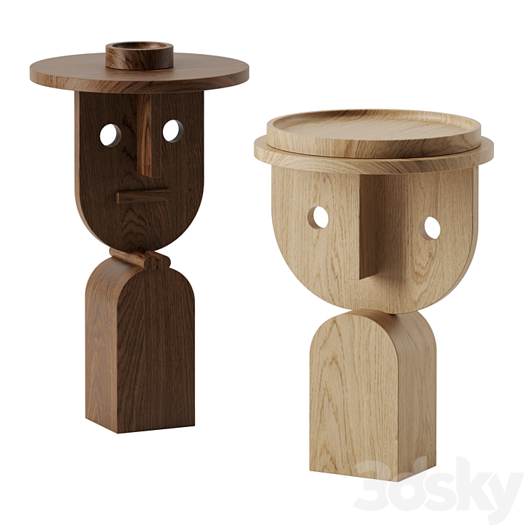 FACES side tables by Sancal 3DS Max Model - thumbnail 1