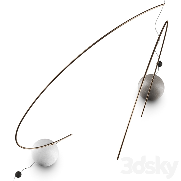 Bontempi Circle Floor Lamp 3D Model Free