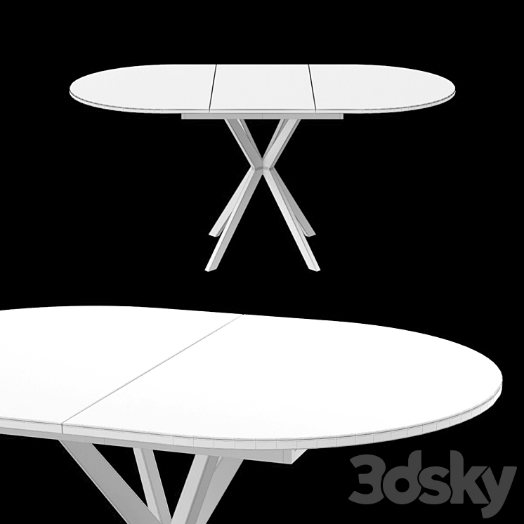 Table KENNEL b1300 3DS Max Model - thumbnail 2