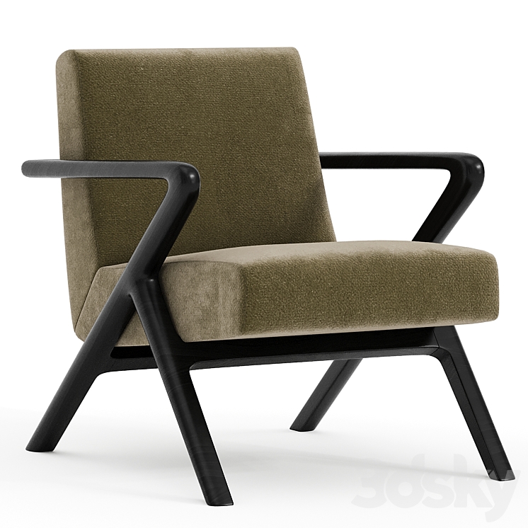 Capri Lounge Chair 3DS Max - thumbnail 1