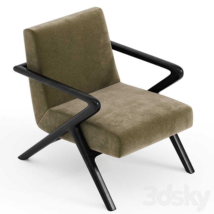 Capri Lounge Chair 3DS Max - thumbnail 2