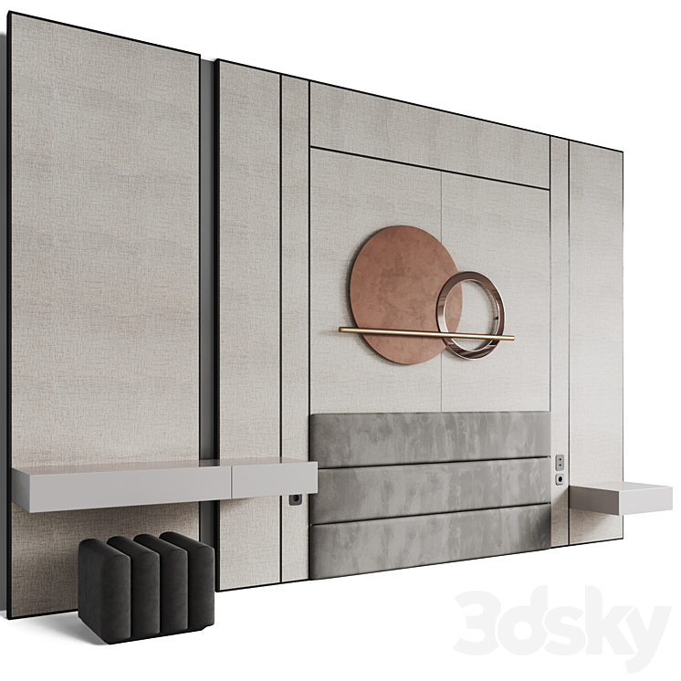 Headboard #10 3D Model Free