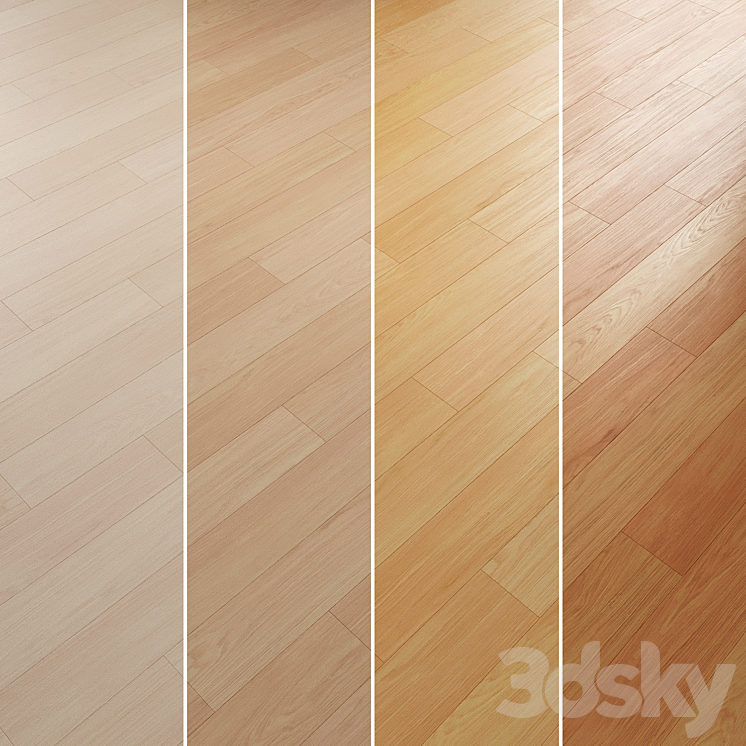Oak Flooring Set 033 3DS Max Model - thumbnail 2