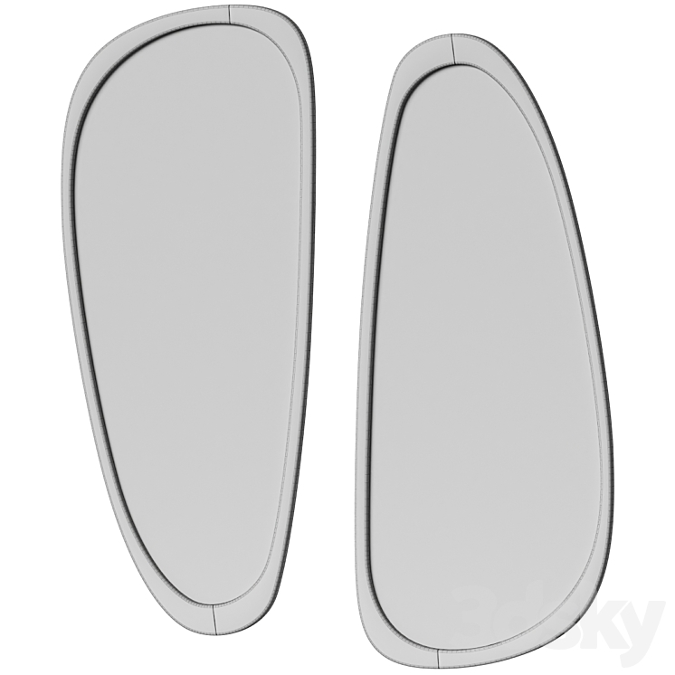 Acorn Mirror - West Elm 3D Model