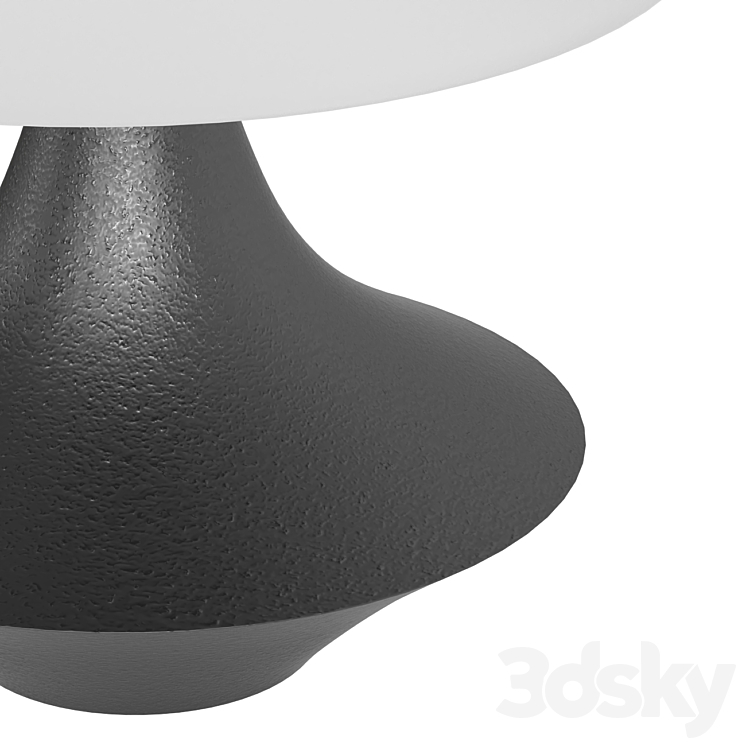 Marie Resin Table Lamp Charcoal 3D Model