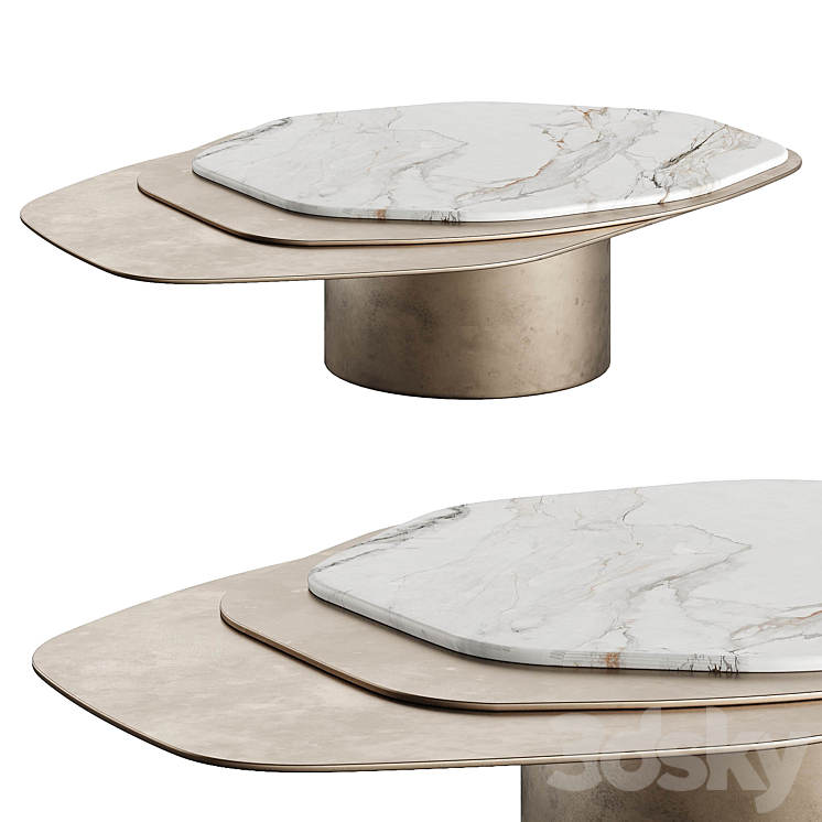 Carlycollective Epicure VII Coffee Table 3DS Max Model - thumbnail 1