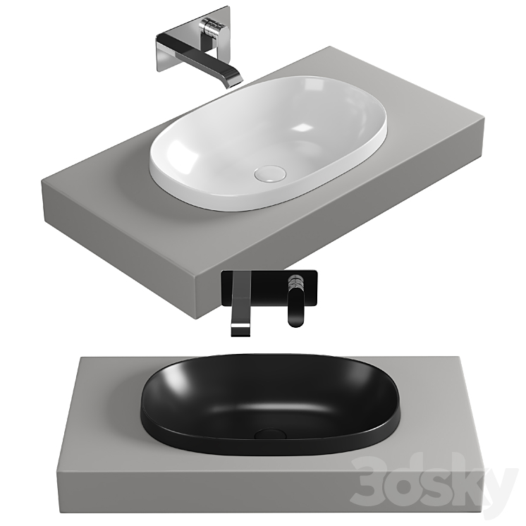 VitrA Frame Oval Inset Bowl – 56524830016 3D Model