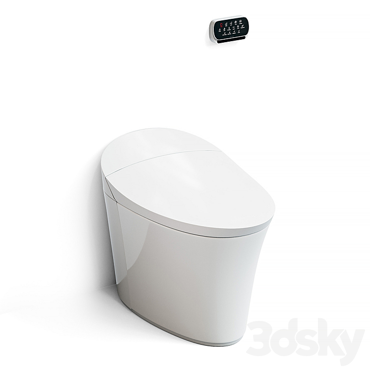 Kohler Veil Comfort Height smart toilet 3D Model