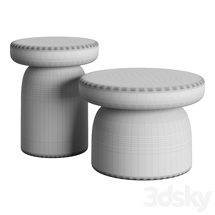 Tototo Coffee Tables by Miniforms 3DS Max Model - thumbnail 2