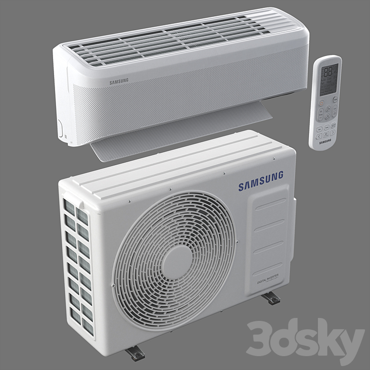 Air conditioner Samsung AR9500T Wind Free 3D Model