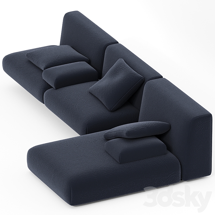 Paola Lenti MOVE Modular sofa N4 3DS Max Model - thumbnail 2