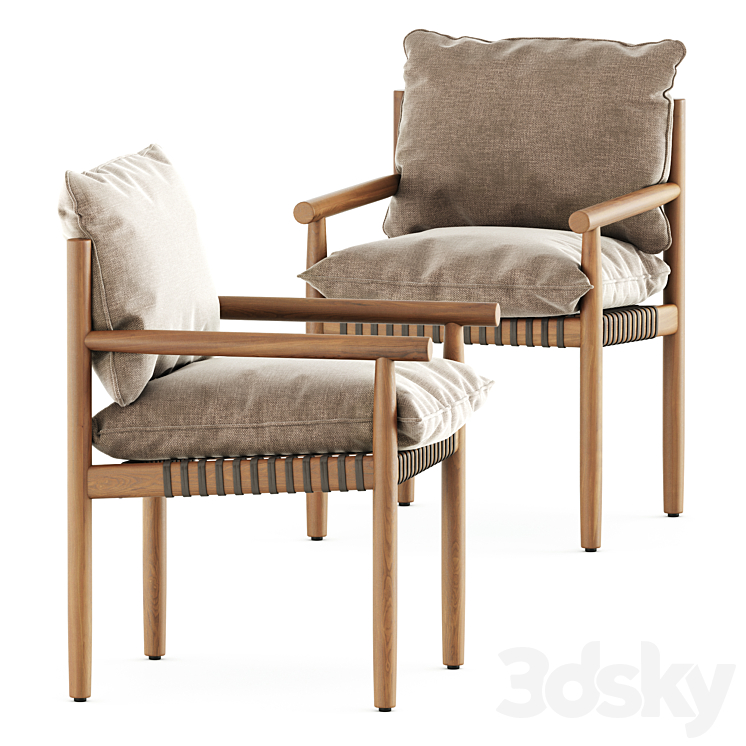 Tibbo Armchair by Dedon 3D Model Free