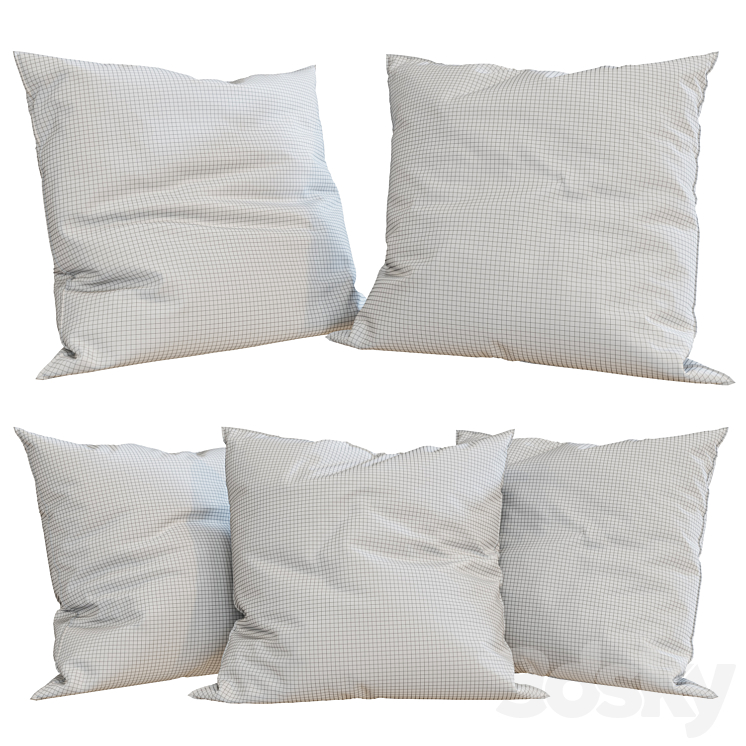 SAFAVIEH - Decorative Pillows set 7 3D Model
