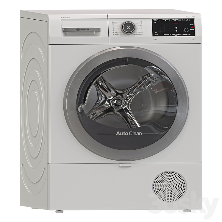 Bosch washing machine & Dryer 3D Model