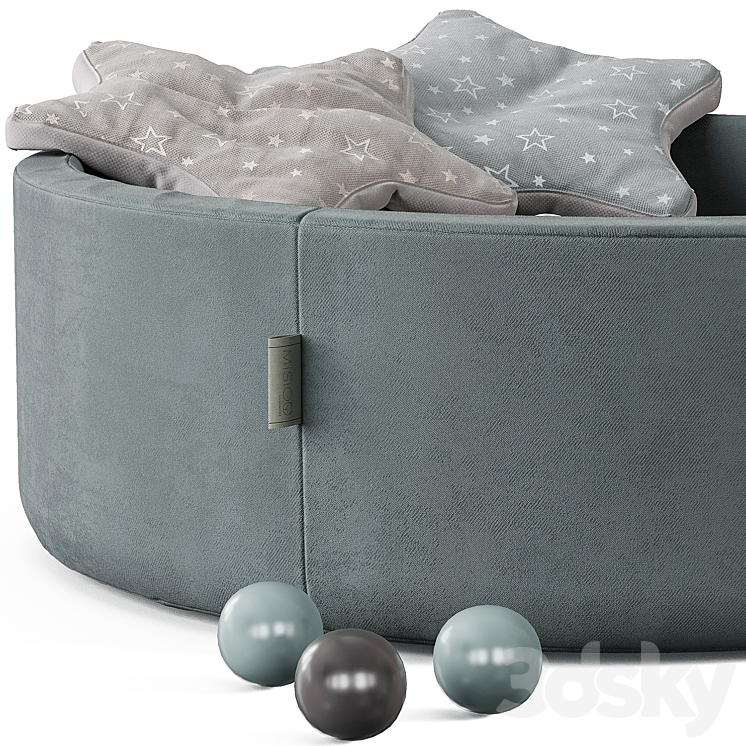 Pool with balls by Misioo 3DS Max Model - thumbnail 2