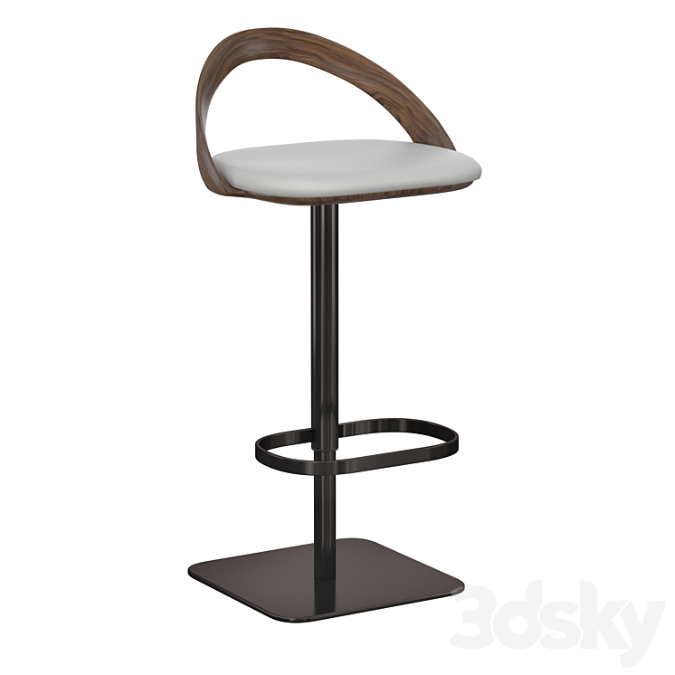 Ester sgabello bar stool 3DS Max Model - thumbnail 2
