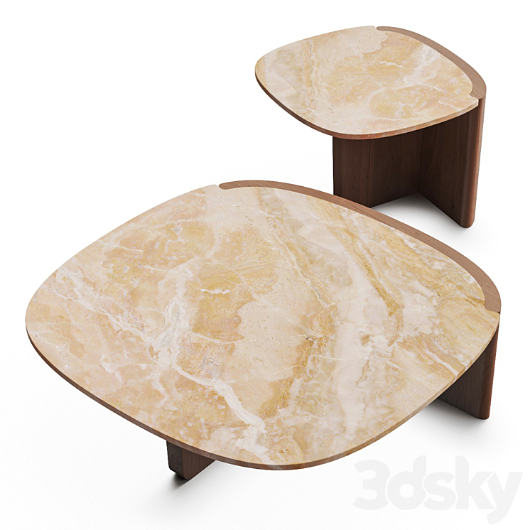 Tacchini Trampolino Coffee Tables 3D Model Free