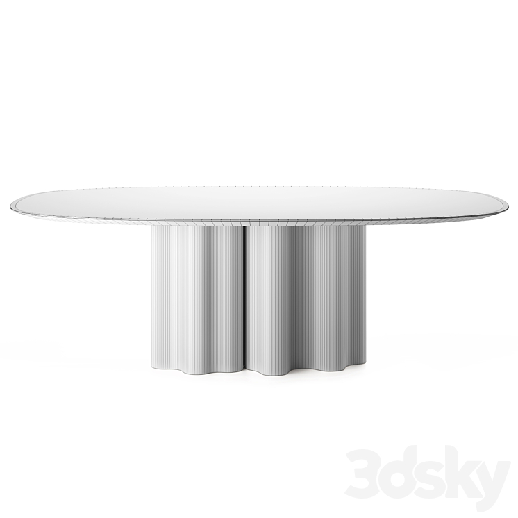 THEATRO MAGICO | Oval table by Saba Italia 3DS Max Model - thumbnail 2
