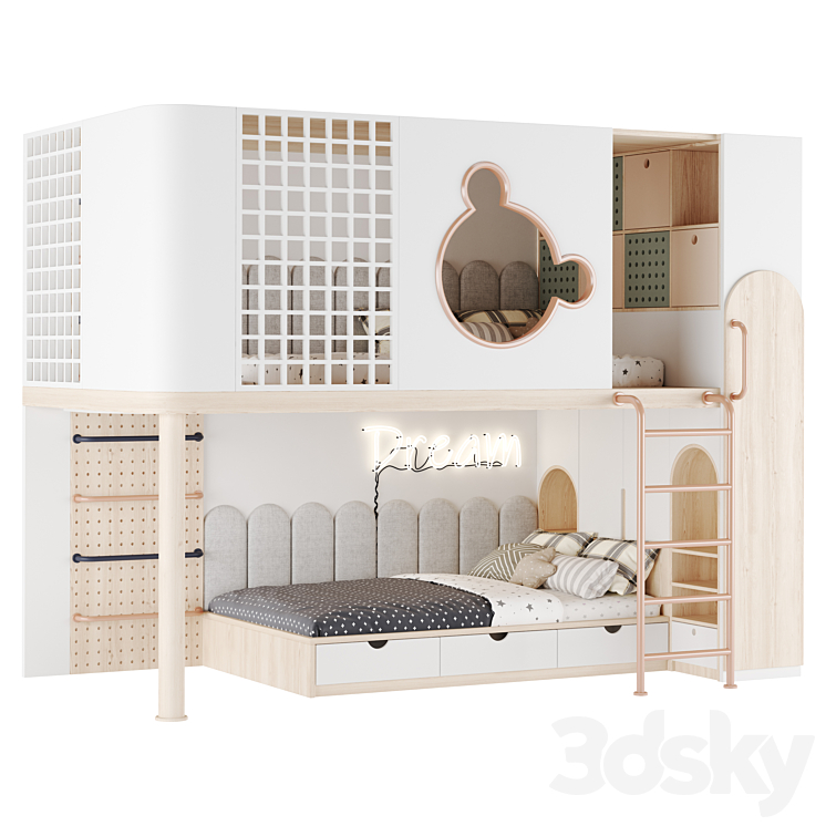Children’s furniture set 28 3DS Max Model - thumbnail 2