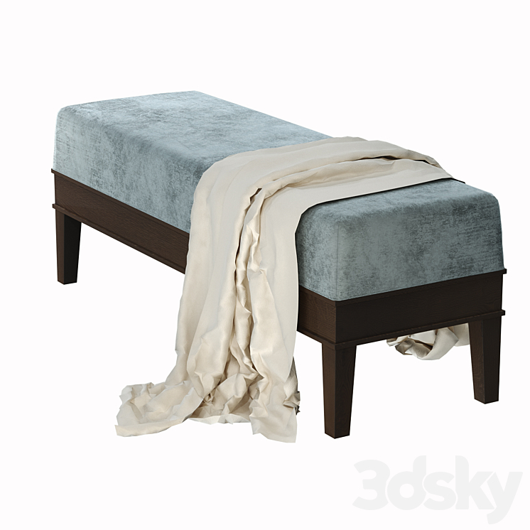 DUBLIN Pouffe 3D Model Free