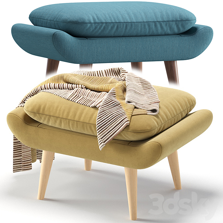 Pouf Vinci 7 Colors Version divan.ru\/Пуф Винси диван.ру 3D Model Free